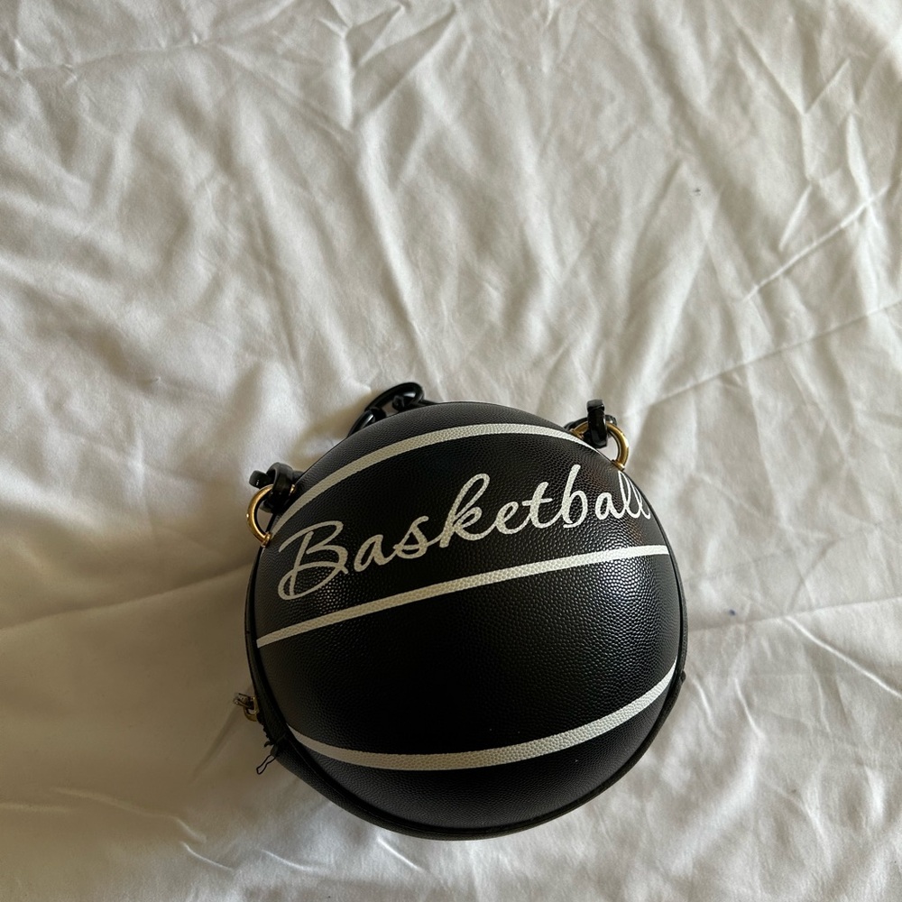 Black and White Basketball Purse